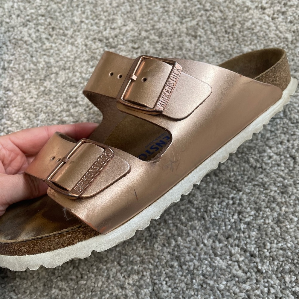 Birkenstock Rose Gold Arizona Sandal